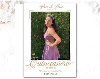 pink Quinceanera Shimmer sweet 15 16 quinceanera invitations cards white, gold rose hot pink navy blue pink red roses gold butterfly florals