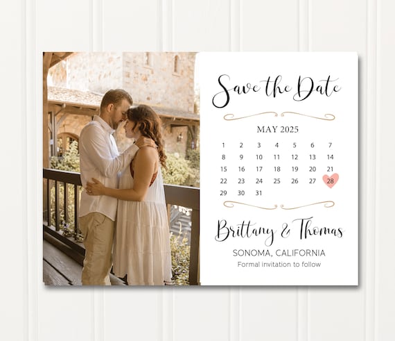 Lovely Photo Save the Date Cards by Basic Invite