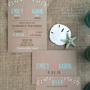 Coral Mint Wedding Invitations Invites Announcements Burlap Burgundynavy Mint Blue Aqua Teal ...