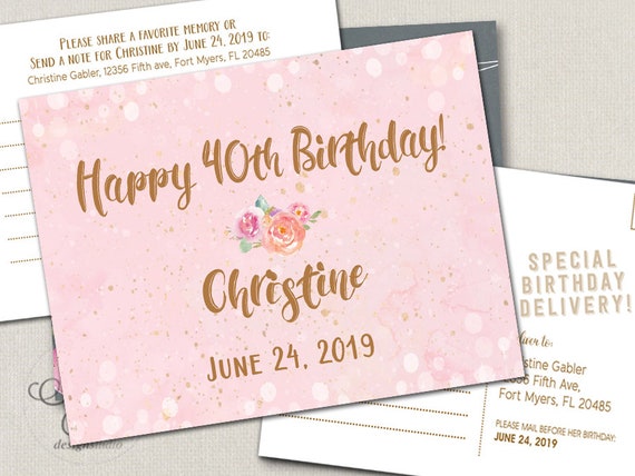 50 MAGNETIC INVITATIONS Personalised 18th 21st 30th 40th 50th 60th Party Invites