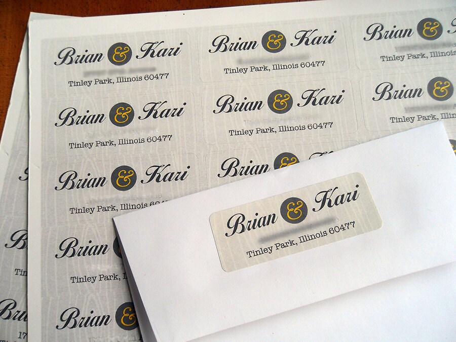 Cheap wedding return labels