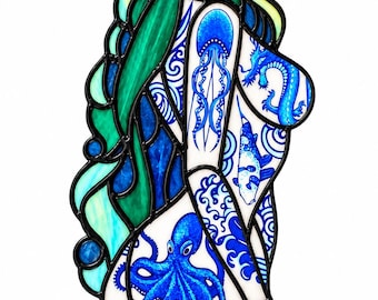 Tsarina Signet Stained Glass Holographic Sticker