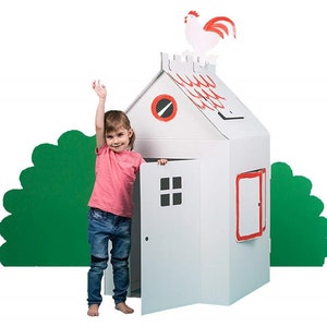 Large cardboard house | playhouse | craft kit | carboard toy