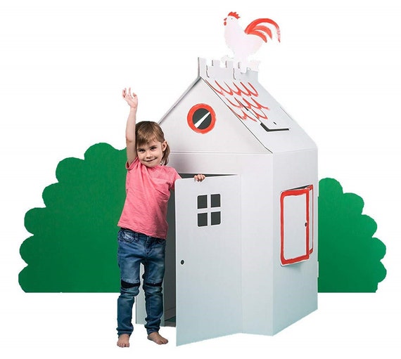 large cardboard playhouse