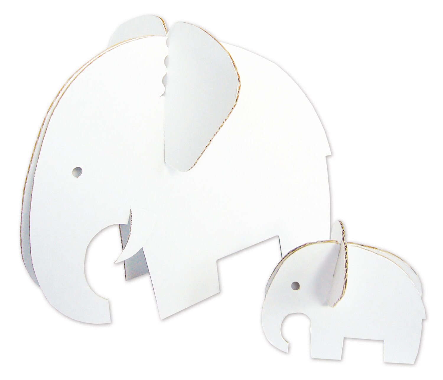 Cardboard Elephants Cardboard Animals Craft Kit Birthday Present Tinker