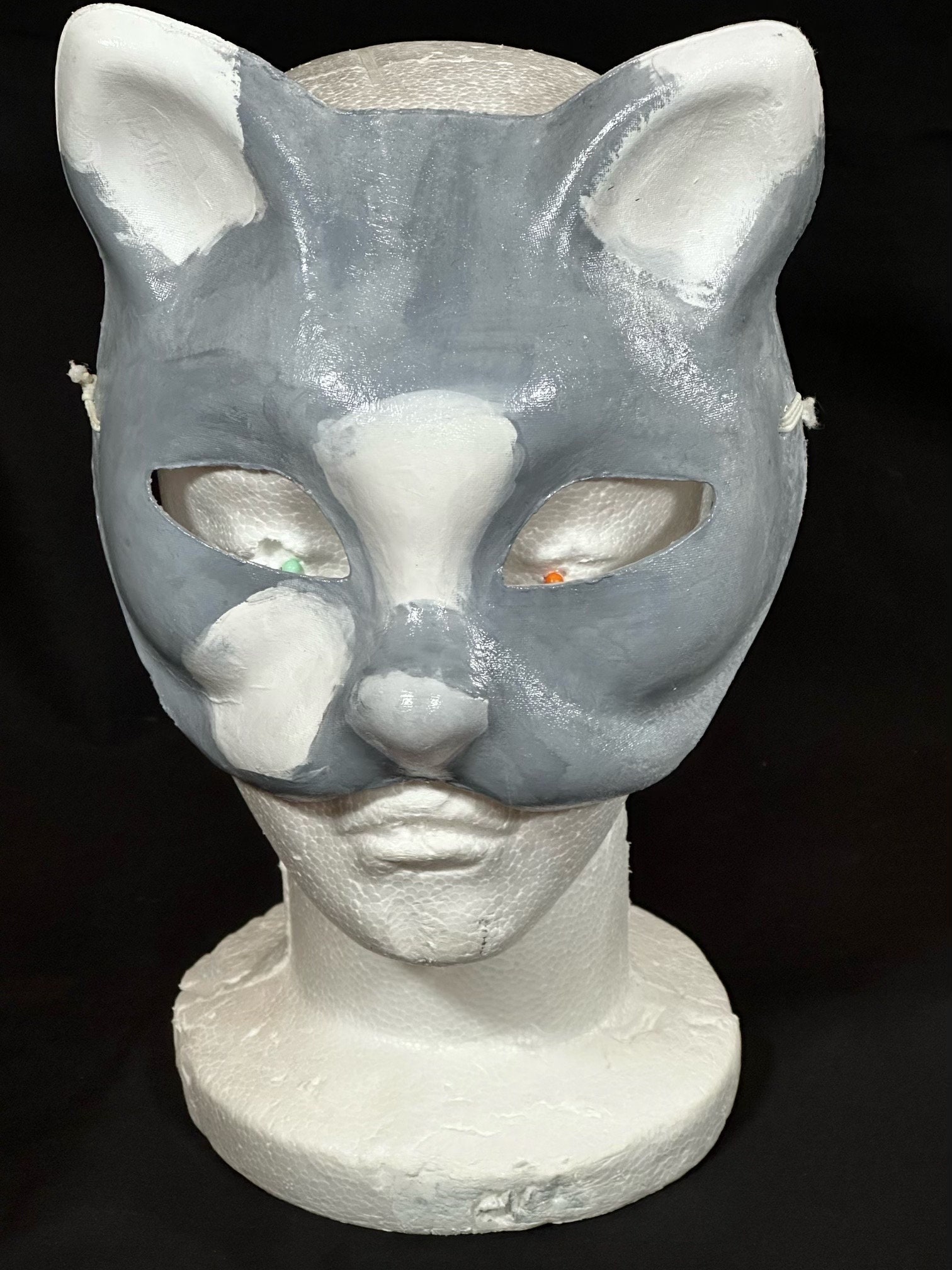 Angry Grey Cat Therian Mask . Modified Therian Mask. Therian Gear