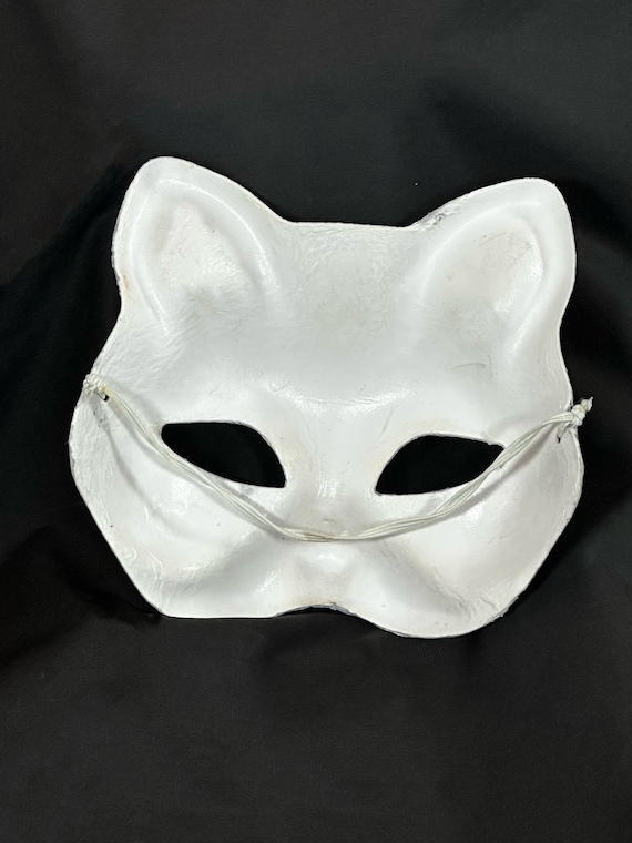 Spotted Grey Cat Therian Mask 
