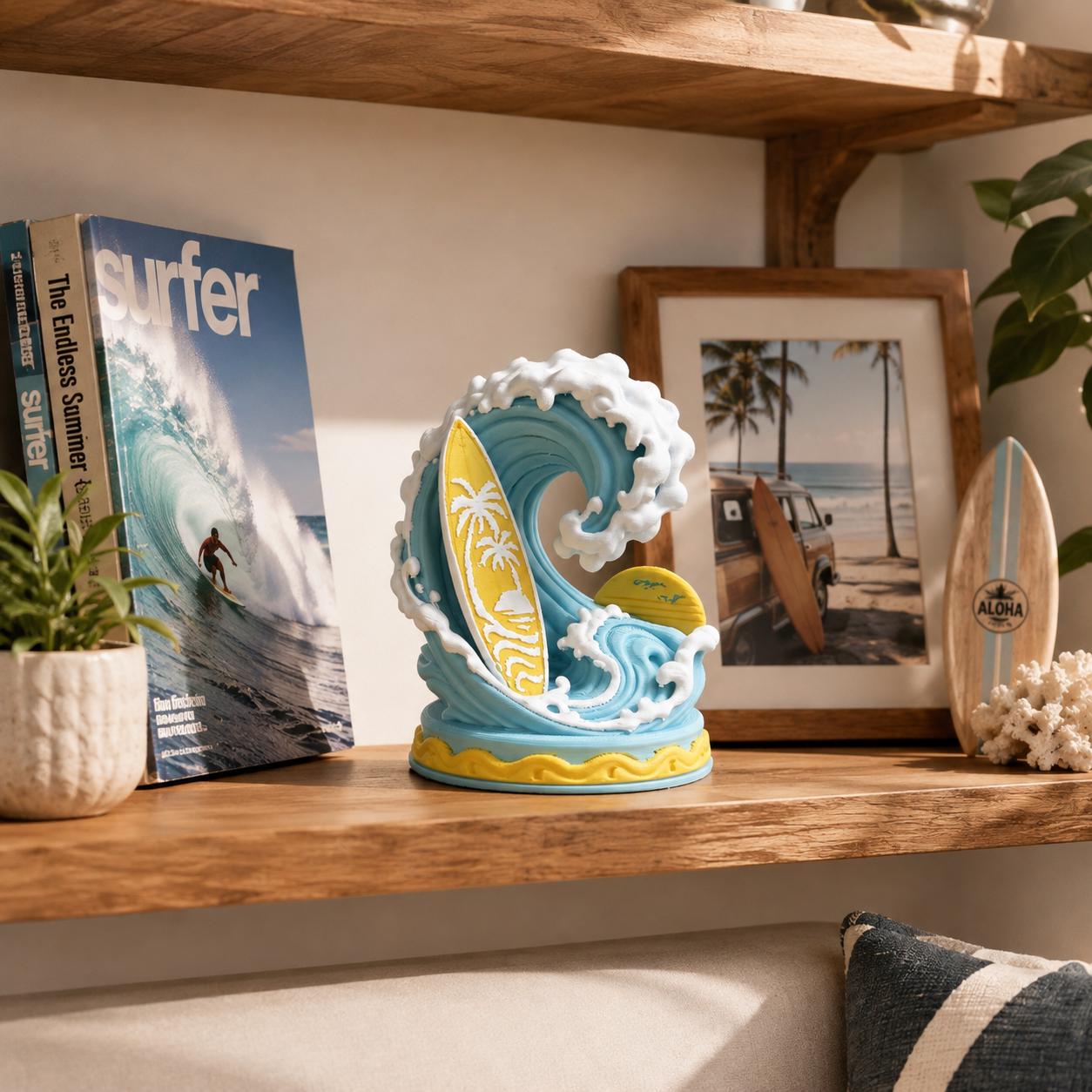 Surfing figurine - Etsy 日本
