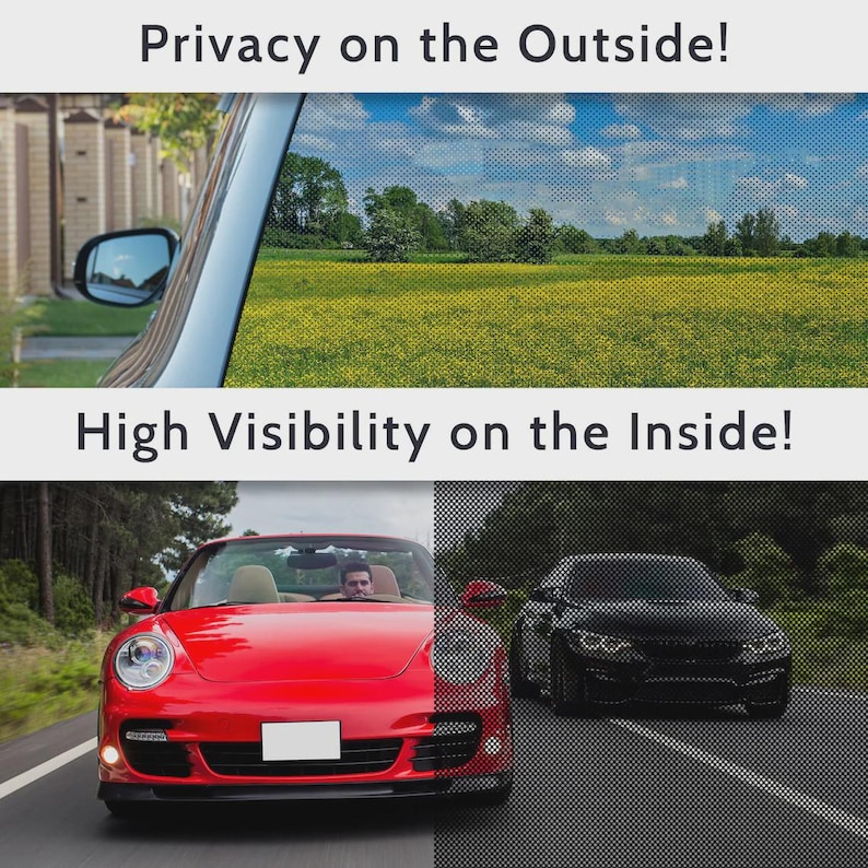 Custom Left Right Back Rear Window Perforated Vinyl for Jeep or Car - Etsy