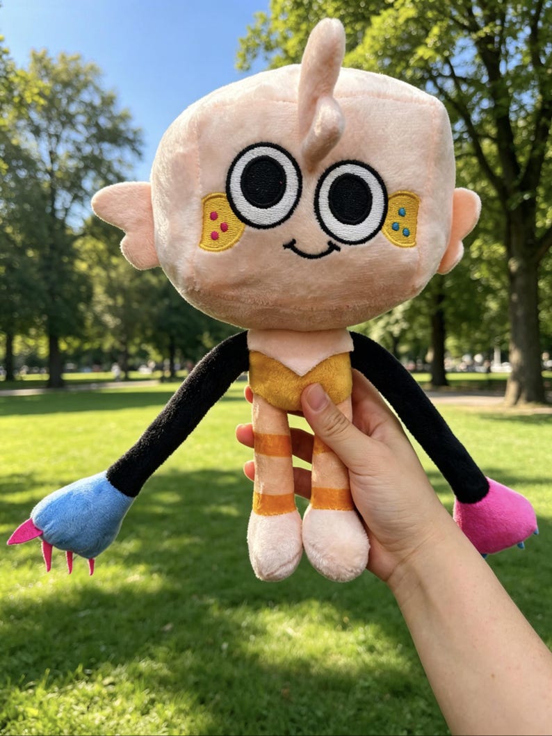 Dandy's World Dandy Plush Toy, Inspired Game Character Plushie, Soft Stuffed Doll, Gamer Gift, Collectible Room Decor image 1