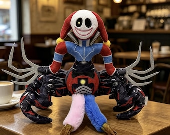 Poppy Playtime Chapter 5 Plush Toy, Jester Spider Plush,Creepy Cute Monster Plush, Horror Game Character Doll, Gamer Gift