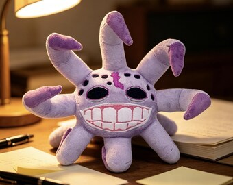 DOORS Figure Plush Toy, Floor 2 Monster Plushie, Roblox Horror Game Doll, Handmade Collector Gift