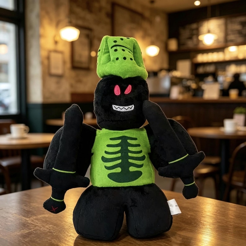 Forsaken 1x1x1x1 Plush Toy, Roblox Horror Game Plushie, Handmade Character Doll, Gamer Gift, Collectible Plush image 4