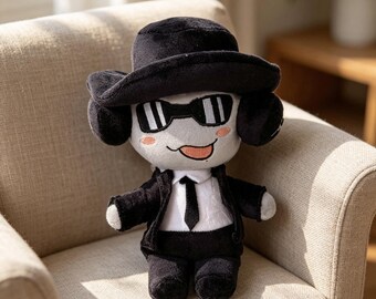 Forsaken Gubby Plush Toy, Roblox Inspired Chance Plushie, Handmade Game Character Doll, Soft Gamer Gift, Collectible Room Decor