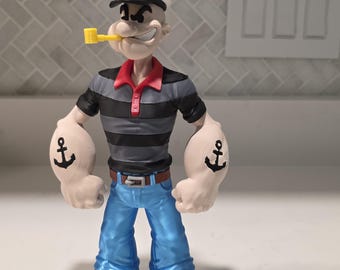 Popeye Figure | 3D Printed Cartoon Collectible | Sailor Display Statue | Classic Cartoon Fan Decor