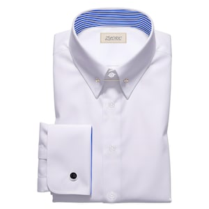 dress shirt with collar bar holes The complete guide to wearing a collar pin (and how a collar bar and collar clip are different)