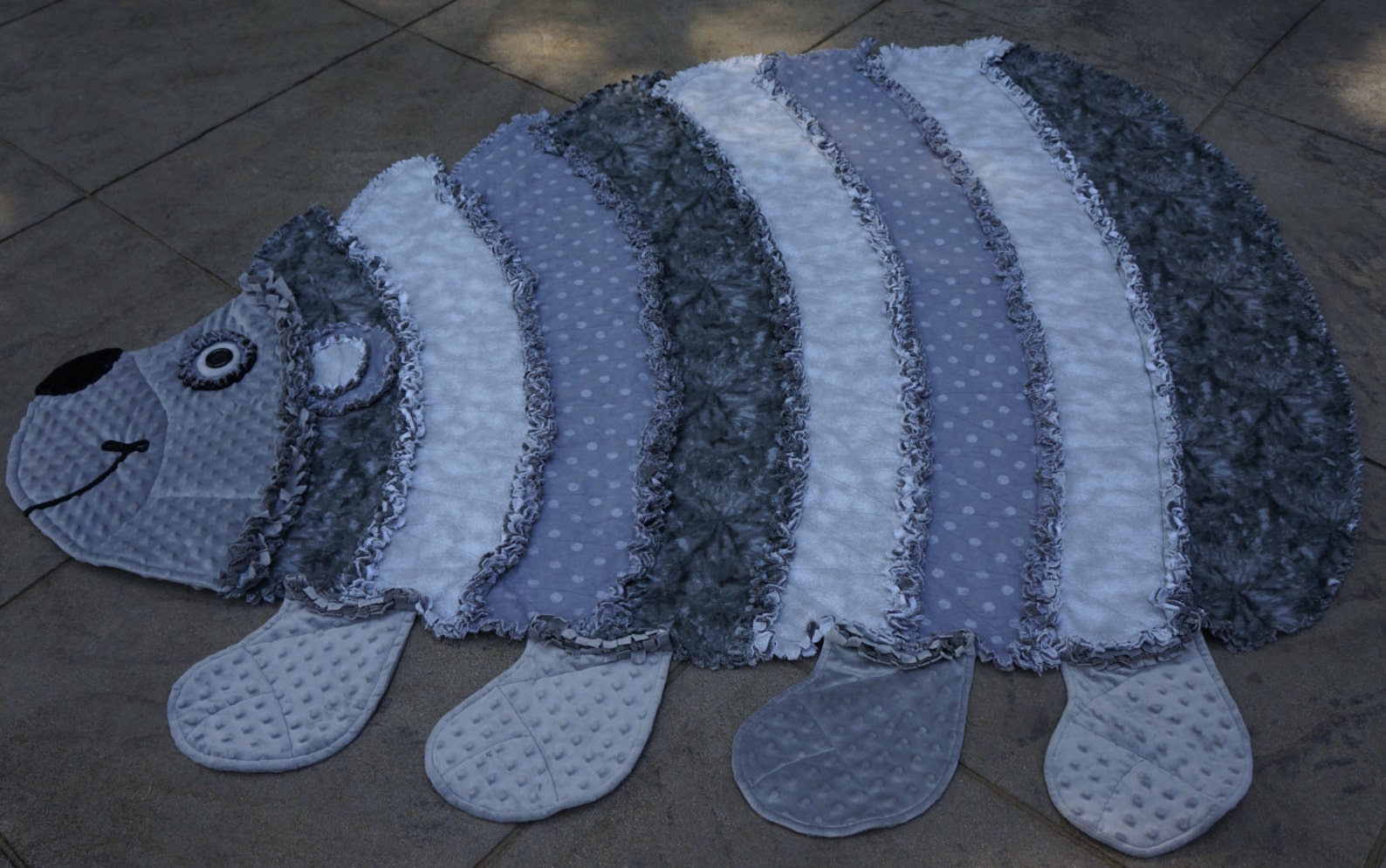 HEDGEHOG RAG QUILTKeepsake Quilt Animal QuiltMinky Cozy Etsy