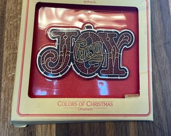 Hallmark Ornament Tree Trimmer Collection 1980 Joy Colors of Christmas