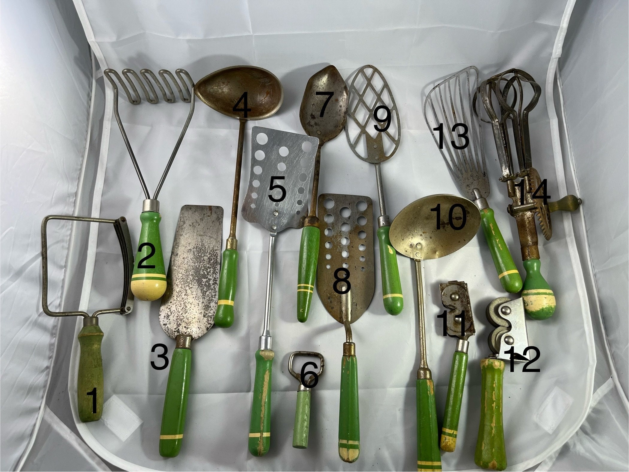 Vintage Green Kitchen Utensils Various Styles - Etsy
