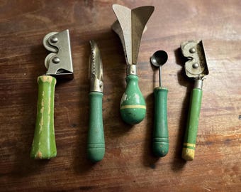 Vintage Green Kitchen Utensils - various styles - *new inventory added*