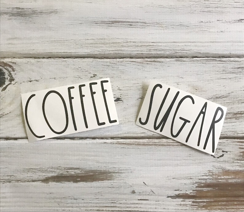 Farmhouse decor Kitchen labels Farmhouse canisters Labels for canisters-Pantry organization-kitchen decal Pantry labels Canister labels