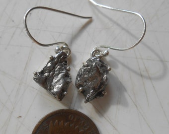 METEORITE  Silver Earrings