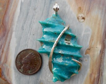 Campitos Turquoise Silver Wrapped Pendant
