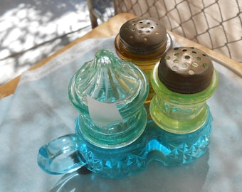 Handled Colored Condiment Set