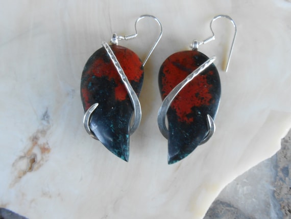 Sonora Sunrise Silver Wrapped Earrings