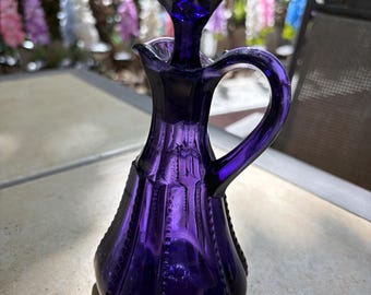 Large Dark Purple Cruet