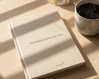 Diario Slow Living per donne, quaderno di mindfulness con copertina rigida a righe, regalo per la cura di sé / AUREL