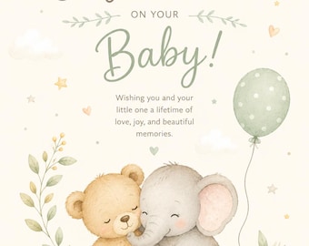 Gender Neutral Congratulations Card