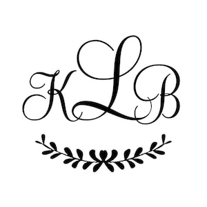 SELF INKING benutzerdefinierte Monogramm Stempel, personalisierte Hochzeit Stempel, M03