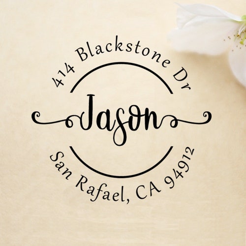 CUSTOM ADDRESS STAMP Rubber Stamp Self Inking Stamp Return Etsy