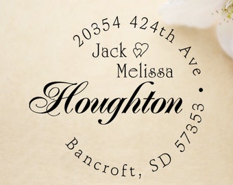 Return address stamp,SELF INKING custom address stamp,personalized family address stamp,wedding address stamp,R141