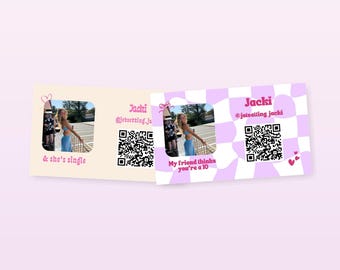 Funny Single Friend Business Cards | Canva Template (Digital Download)
