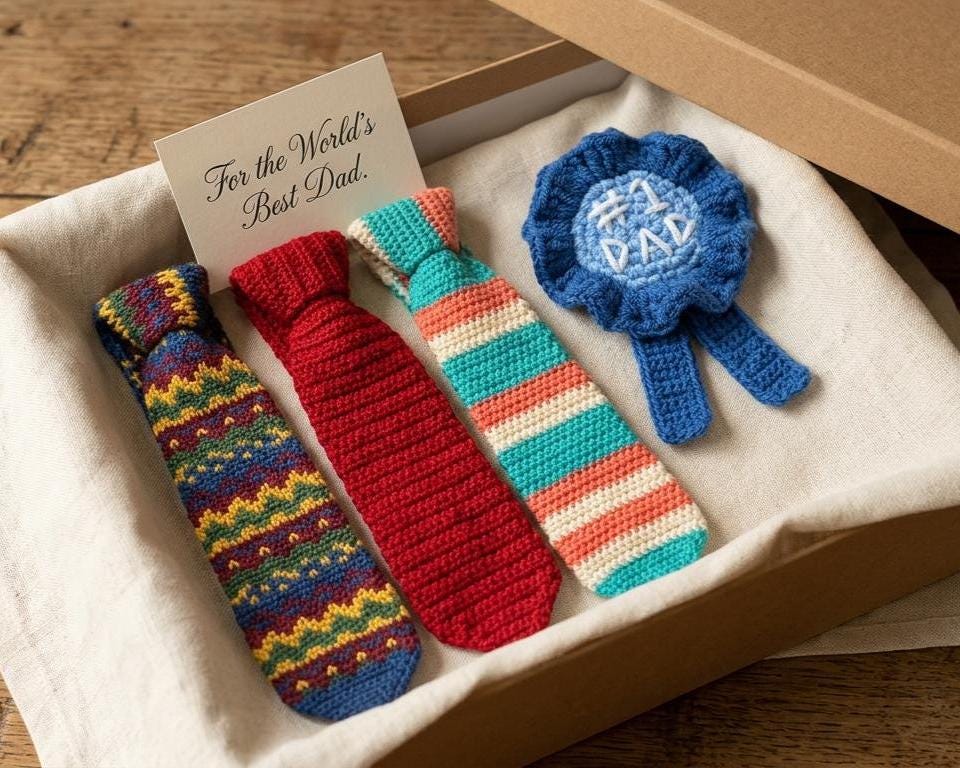 17 Tie Crochet Patterns for Stylish Handmade Gifts and Clever Accessories 3 3 in 1 pattern Crochet Necktie