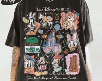 Vintage Mickey Disneyworld Comfort Colors Shirt, Retro Mickey And Friends Shirts, Walt Disneyworld Tee, Disney 2026 Trip Disney Vacation Tee