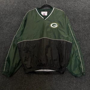 Green Bay Packers NFL medium groen zwarte pullover windjack heren