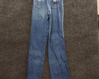 Vintage 1970s Pegasus Jeans 30x32 Blue Denim Hippie Straight Leg Indie