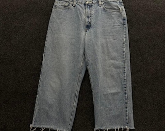 Cropped/cut Polo Ralph Lauren Mens 36 Light Wash Denim Cutoff Vintage 90s