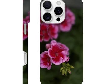 Moody Pink Floral Case - Slim iPhone Cover