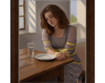 The Hunger Addiction: Eating Disorder Awareness Art, Mental Health Wall Decor, ED Survivor Art Print