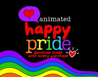 Pride Card • Animated Video • Instant Download • Send Online Digital eCard
