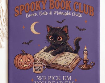 Book Lover Comfort Colors Halloween Shirt Cat Lover Tshirt Spooky Season Tee Fall Apparel Women Vintage Trendy Shirt Reader Bookish Gift Tee