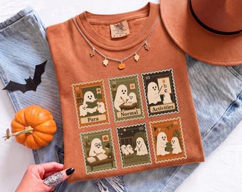 Paraprofessional Halloween Teacher Shirt, Para Routine T-shirt, Paraeducator Fall Gift, SpEd RBT Teacher Aide Top, Vintage Stamp Ghost Tee