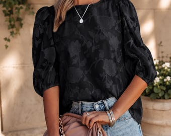 Stylish Puff Sleeve Blouse for Casual Everyday Fashion Looks