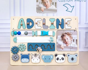 Personalized Montessori Toys,Customizable baby photos puzzles,Gift for Kids, Toddlers ,Baby's First Birthday Puzzle