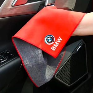 BMWマイクロファイバータオル、カークリーニングクロス、Mパフォーマンスキーチェーンウォッシュツールアクセサリー