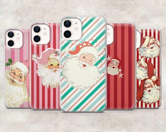 Santa Claus Phone Case Christmas Santa Cover for iPhone 17Pro, 16, 15, 14, 13, 12, Samsung S26, S25, S24, S23Fe, A16, A56, Pixel 10, 9Pro